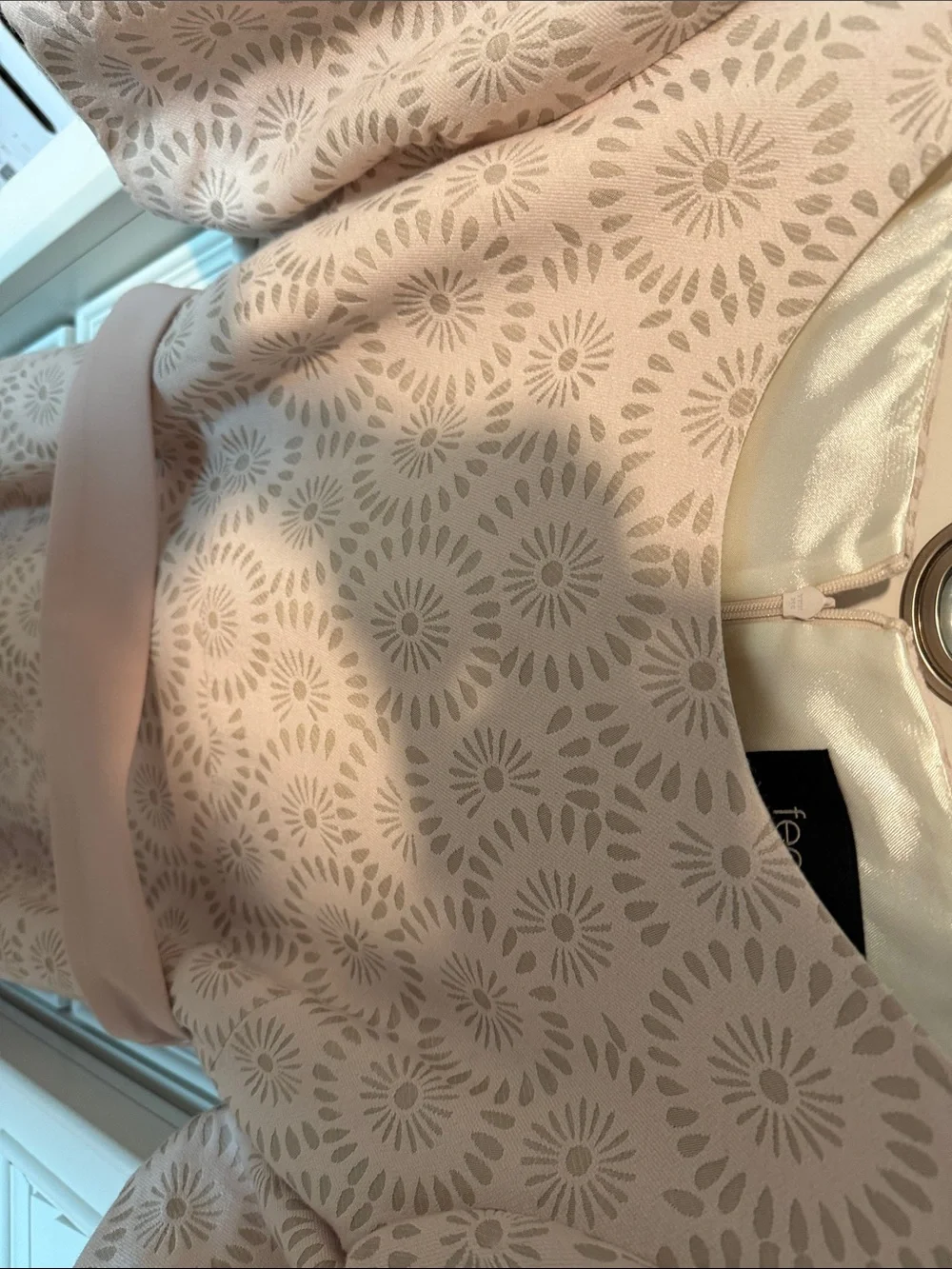 Elegant Women's Fit-and-Flare Dress in Blush